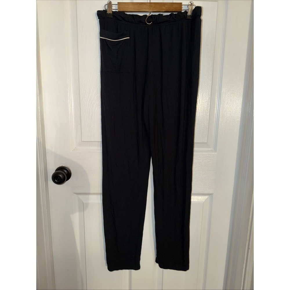 Eberjey Women's Pajama Pants Navy Size S Small Button - Picture 3 of 6
